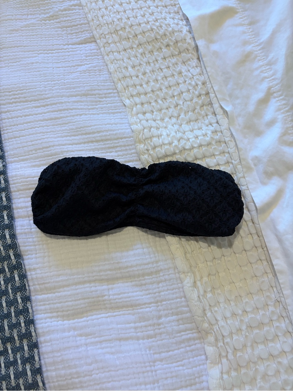Aerie Bandeau Bikini Top Black